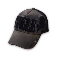 リメイク キャップ 原宿系 チェーン スタッズ ドクロ ハート Y2K グランジ リメイク キャップ 原宿系 チェーン スタッズ ドクロ ハート Y2K