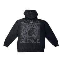 GLAD NEWS 羽付きスケルトンスカルデザインジップアップパーカー