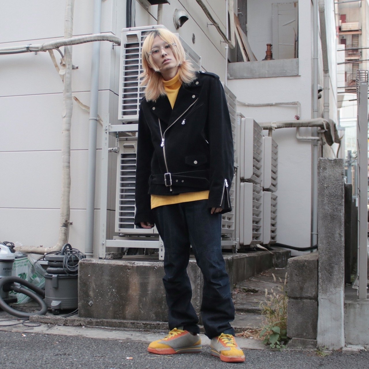 クリストファーネメス パンツ ストライプ　総裏地　七分　クロップド　立体裁断 original