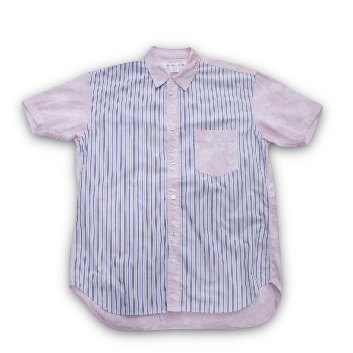 COMME des GARÇONS ブラック ピンク 切り替え長袖シャツ COMME des GARCONS SHIRT（コムデギャルソンシャツ）｜guji