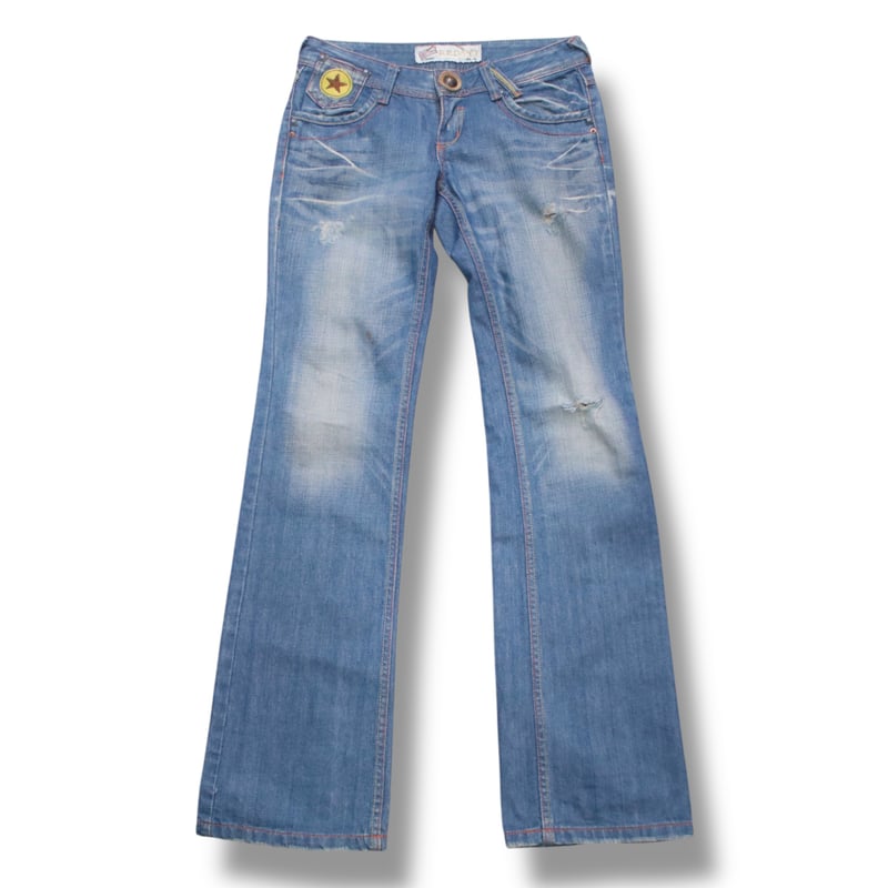 パンツ RED PEPPER design flare denim RED PEPPER ローライズフレアデニムパンツ | サントニブンノイチ原宿店