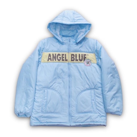 angel blue フード取り外し式なかむらくんデザインダウンジャケット