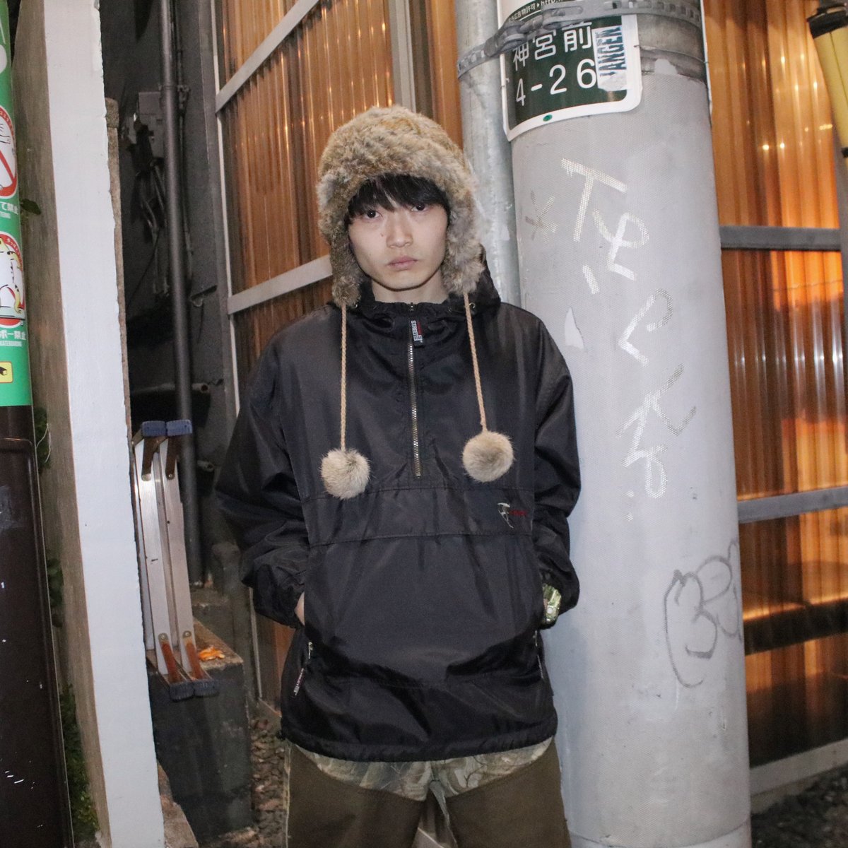 vision street 裏フリースナイロンアノラックパーカー | サント vision street 裏フリースナイロンアノラックパーカー | サント