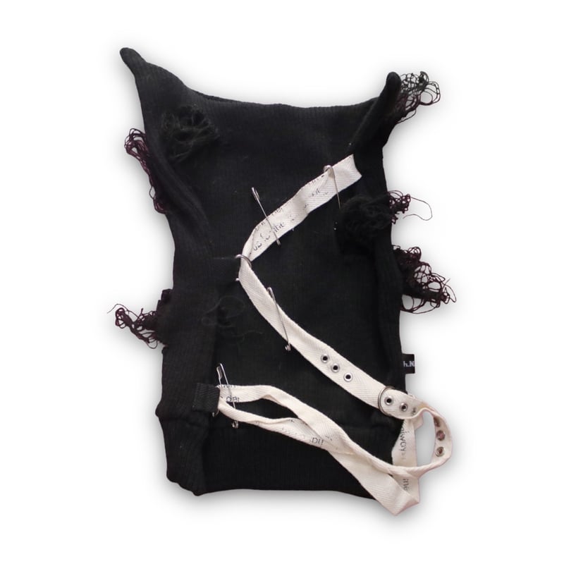 J*r様 CHANNEL H チャンネルエイチ h.naoto 猫耳帽子 レア h.naoto ボロバンテージデザイン猫耳ニット帽 | サントニブンノイチ原宿店