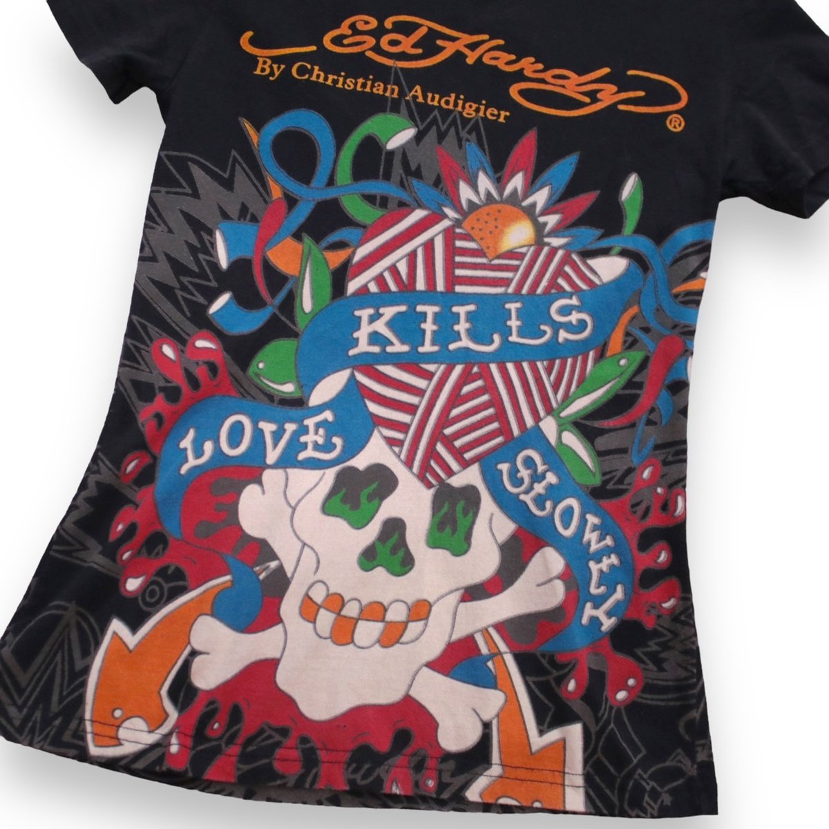 Ed Hardy スカルデザインピチTシャツ | サントニブンノイチ原宿店