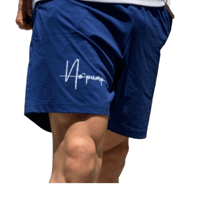 "No pump"dry half pants -NAVY-