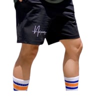 "No pump"dry half pants -BLACK-