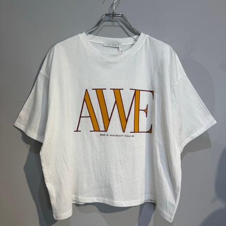 【CHIGNON】"AWE"プリントクロップドTee［8462-403KK］