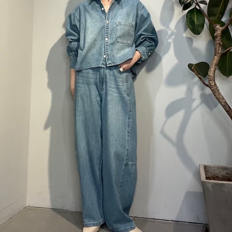 【QTUME】バレルレッグパンツ　［612-26002］