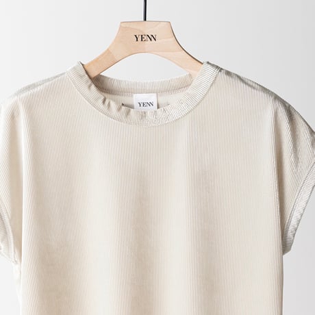 【YENN】VELVET SHORT SLV TEE [Y263-82088]