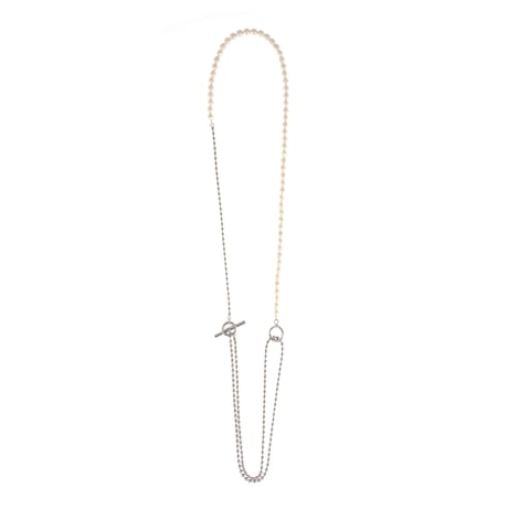 【Sea'ds Mara】Pearl ball chain necklace[R22A3-81]