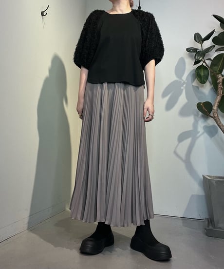 未使用タグ付き♡CLANE アシンメトリーワークパンツ　ワイド　コットン 受注発注】ボックスプリーツコットンツイルワイドパンツ【受注