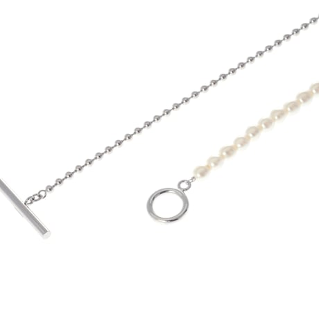 【Sea'ds Mara】Pearl ball chain necklace[R22A3-81]