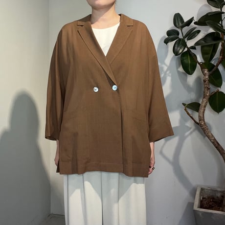【cafune】dolman sleeve sheer jacket　［535417］