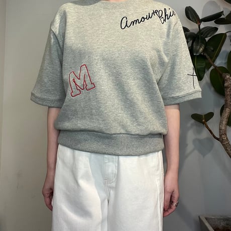 【Mylanka】モチーフ刺繍スウェットトップス［M81106］