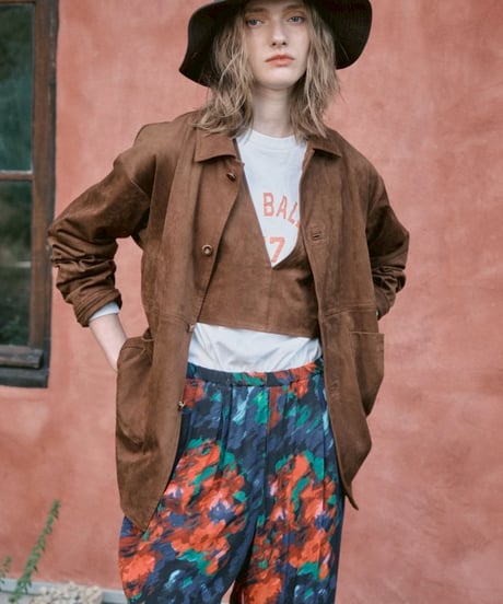 J7295 未使用 gabo 23AWシルカシミヤテーラードジャケット 茶 48 J7295 未使用 gabo 23AWシルカシミヤテーラードジャケット 茶 48