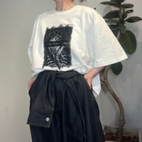 【TRANOI.】レース×アートプリントワイドTee［242J227］