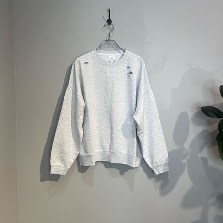 【KHA:KI】DAMEGE & PAINT SWEAT SHIRTS［MIL26HCS3485］
