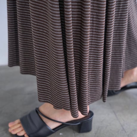 【YENN】JERSEY FLARE DRESS [Y263-52084]