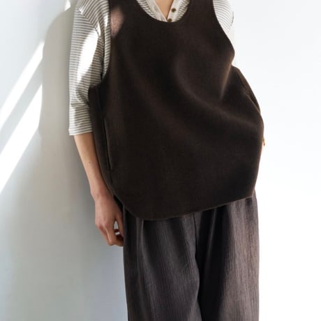 【YENN】 W FACE OVER VEST [Y263-41104]