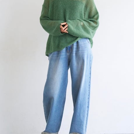 【YENN】SHEER MOHAIR KNIT PO [Y263-91101]