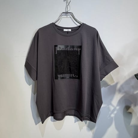 【BEATRICE】シルケット天竺ドルマンロゴ Tee ［E80220］