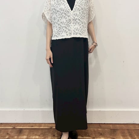 送料無料❣️【siro de labonte】cut Jacquard short vest《R613316》