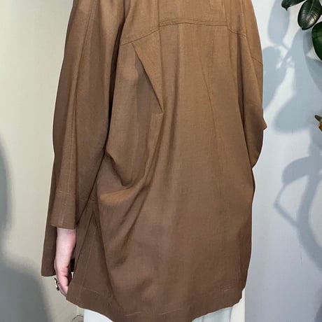 【cafune】dolman sleeve sheer jacket　［535417］