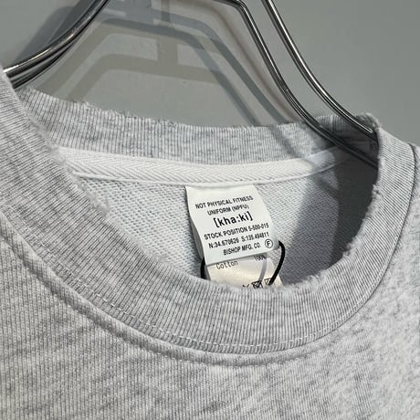 【KHA:KI】DAMEGE & PAINT SWEAT SHIRTS［MIL26HCS3485］