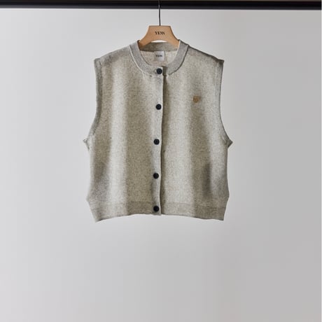 【YENN】LINEN SHEER VEST [Y262-91061]