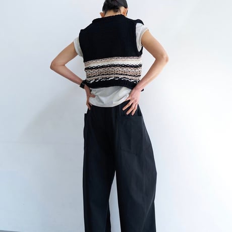 【YENN】MOLE JACQUARD VEST [Y263-91099]