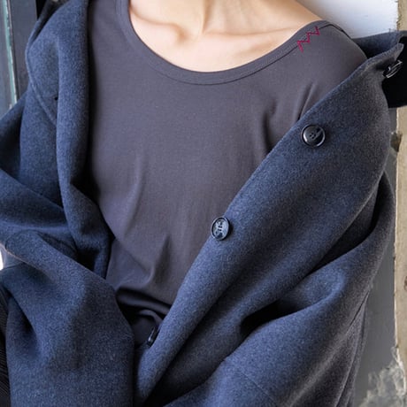 【YENN】U-NECK LONG TEE [Y263-82089]