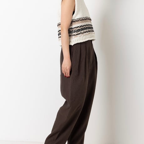 【YENN】MOLE JACQUARD VEST [Y263-91099]