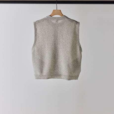 【YENN】LINEN SHEER VEST [Y262-91061]