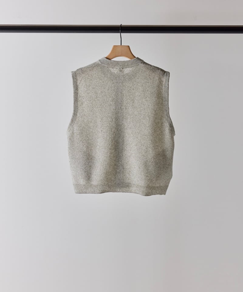 YENN】LINEN SHEER VEST [Y262-91061] | cavabien