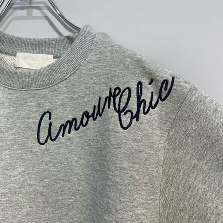 【Mylanka】モチーフ刺繍スウェットトップス［M81106］