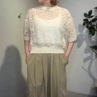 【Mylanka】ペイズリー刺繍ブラウス　［M11208］