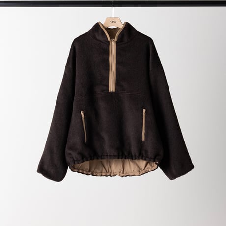 【YENN】SHAGGY HALF ZIP JK [Y254-41126-4]