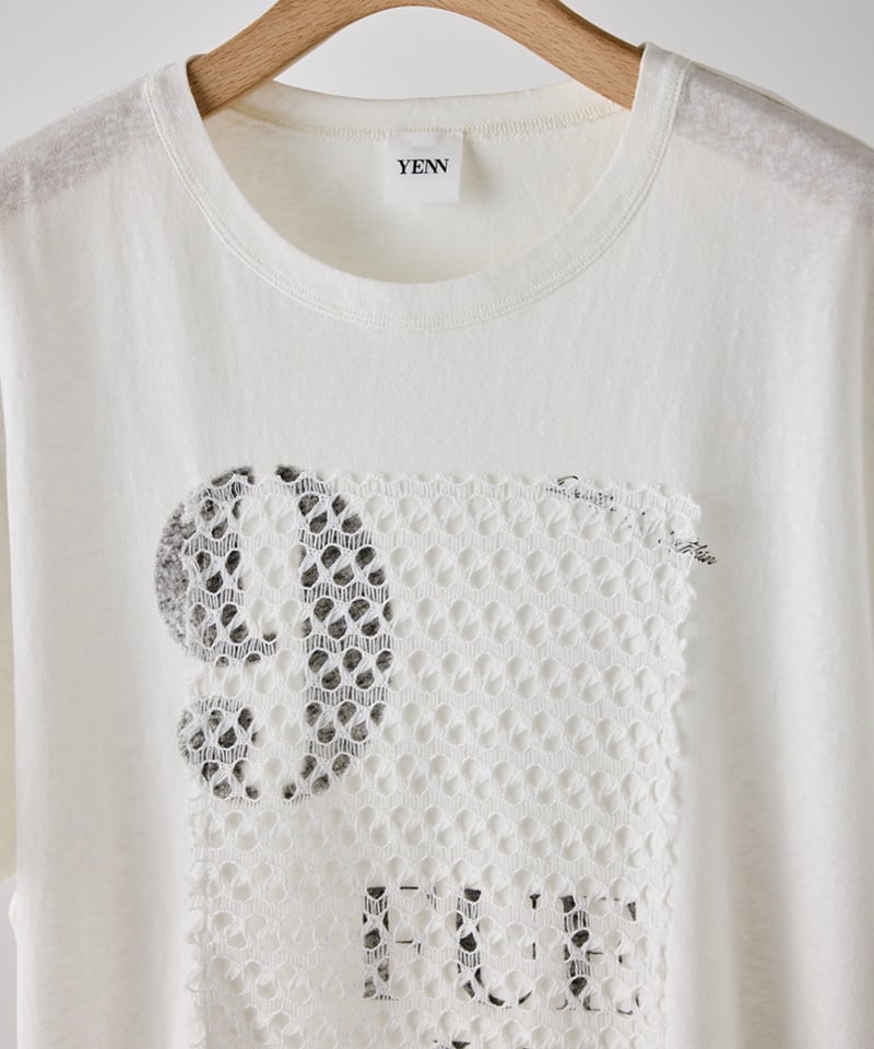 新品未使用 YILON FULL LACE RIBBON TEE ホワイト 新品未使用 YILON FULL LACE RIBBON TEE ホワイト Full lace ribbon