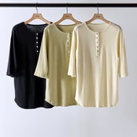 【YENN】HENRY NECK TEE [Y262-82037]