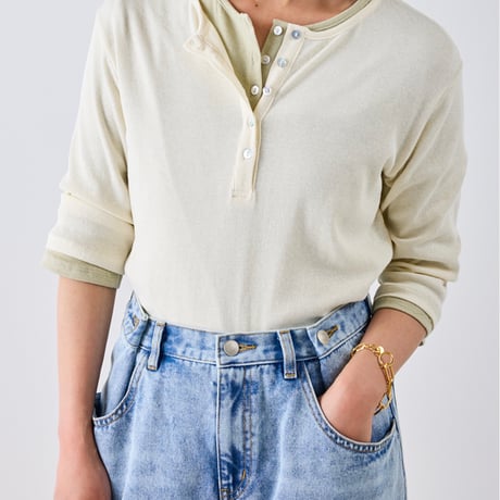 【YENN】HENRY NECK TEE [Y262-82037]