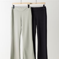【YENN】W JERSEY FLARE PT [Y263-31081]