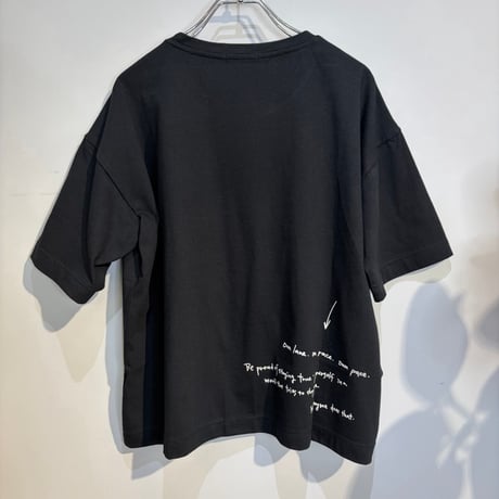 【BEATRICE】メッセージプリントコットン天竺Tシャツ　［E80214］