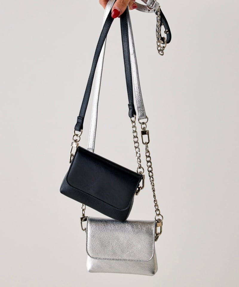 YENN】CHAIN BELT POUCH [Y252-02057-7] | cavabien