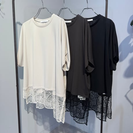【QTUME】レースドッキングワイドPO[650-25529]
