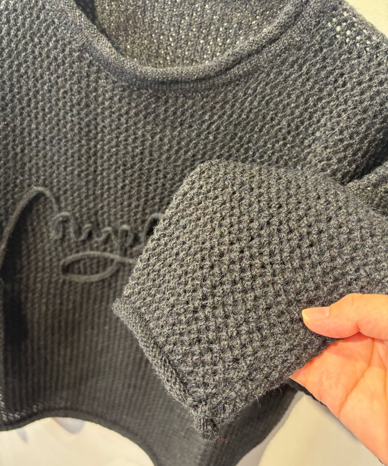 Mylanka】メッシュ編みニットトップス ［M90507］ | cavabien