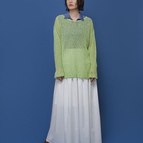 【CYAN tokyo】ネップメッシュニットTOPS［601461］