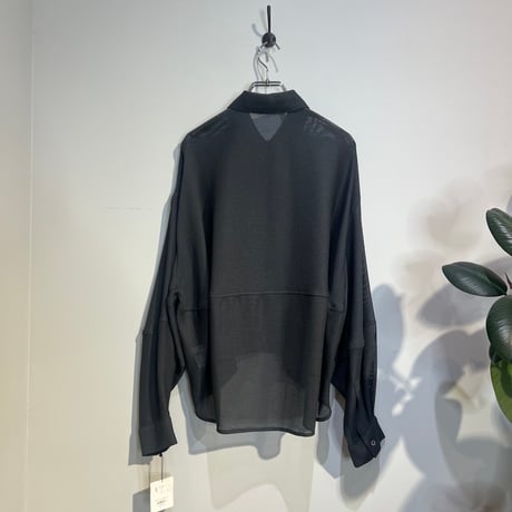 【CLOCHE】メッシュコクーンシャツ［612-85588］