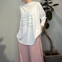 【AnnaKerry】手書きロゴルーズロンTEE  ［85261923］