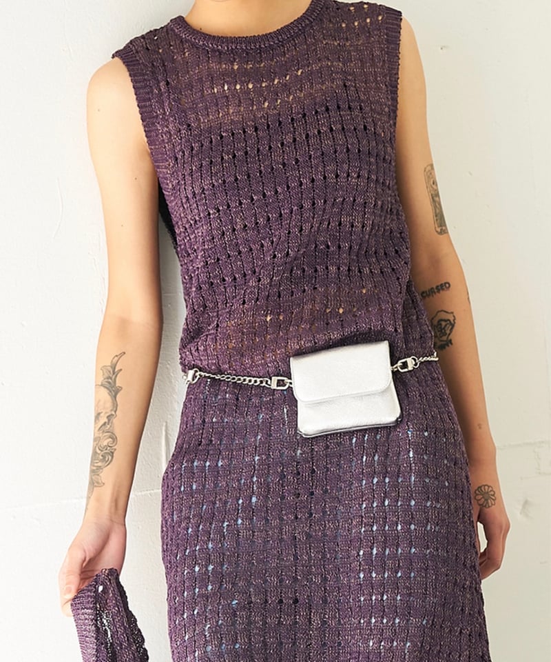 YENN】CHAIN BELT POUCH [Y252-02057-7] | cavabien